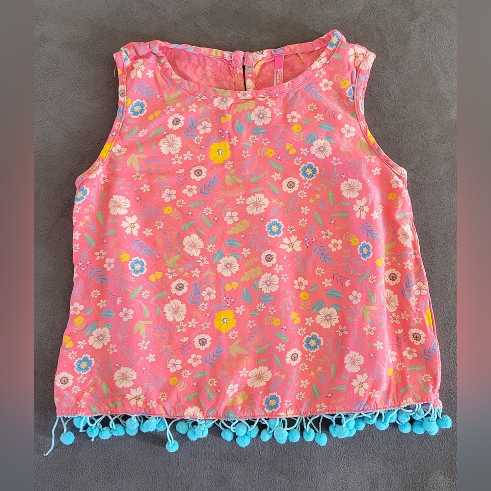 Kids Girls Sleeveless Print Top 3T/4T